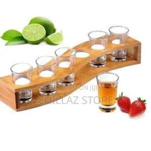 Shot Glass Wooden Holder.