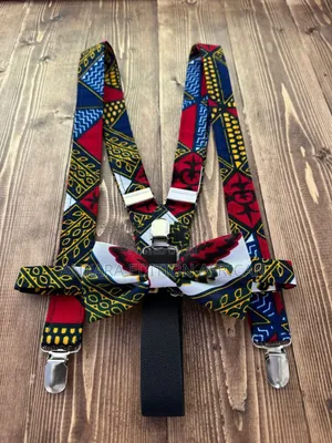 Suspenders Bow Tie