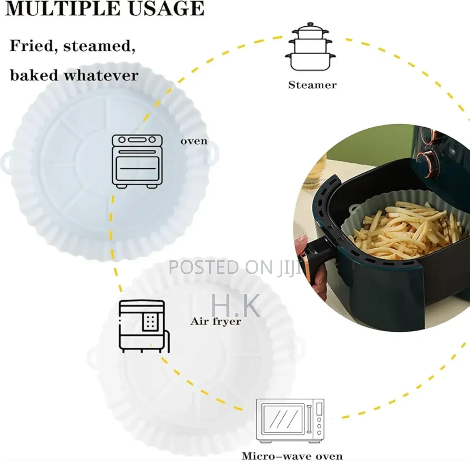 Silicone Air Fryer Pot