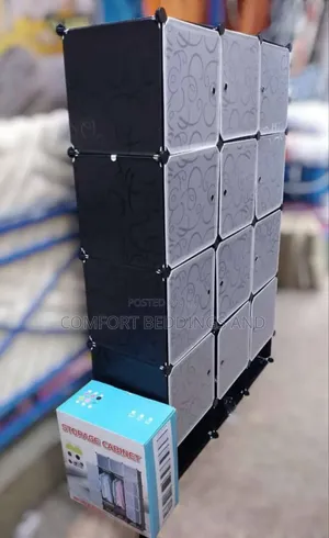 Three Column Plastic Closet With Shoe Rack