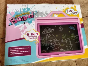2 in 1 Drawing Table Chalk Board With Letter, Numbers Etc