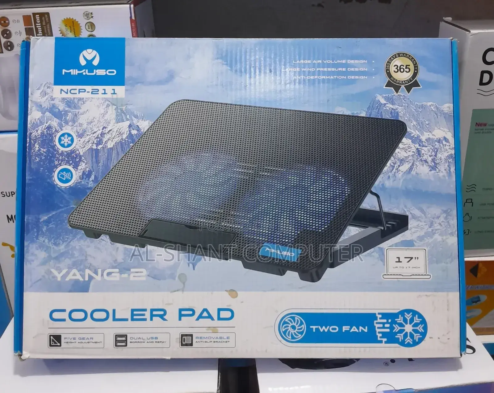 Mikuso Laptop Cooler Pad/Laptop Stand With Cooler