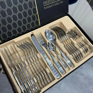 Stainless Steel 24-Piece Cutlery Set With Gift Box