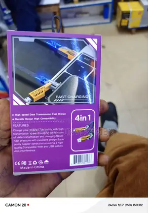 4in1 Belief Fast Charging Flat Wire Cable