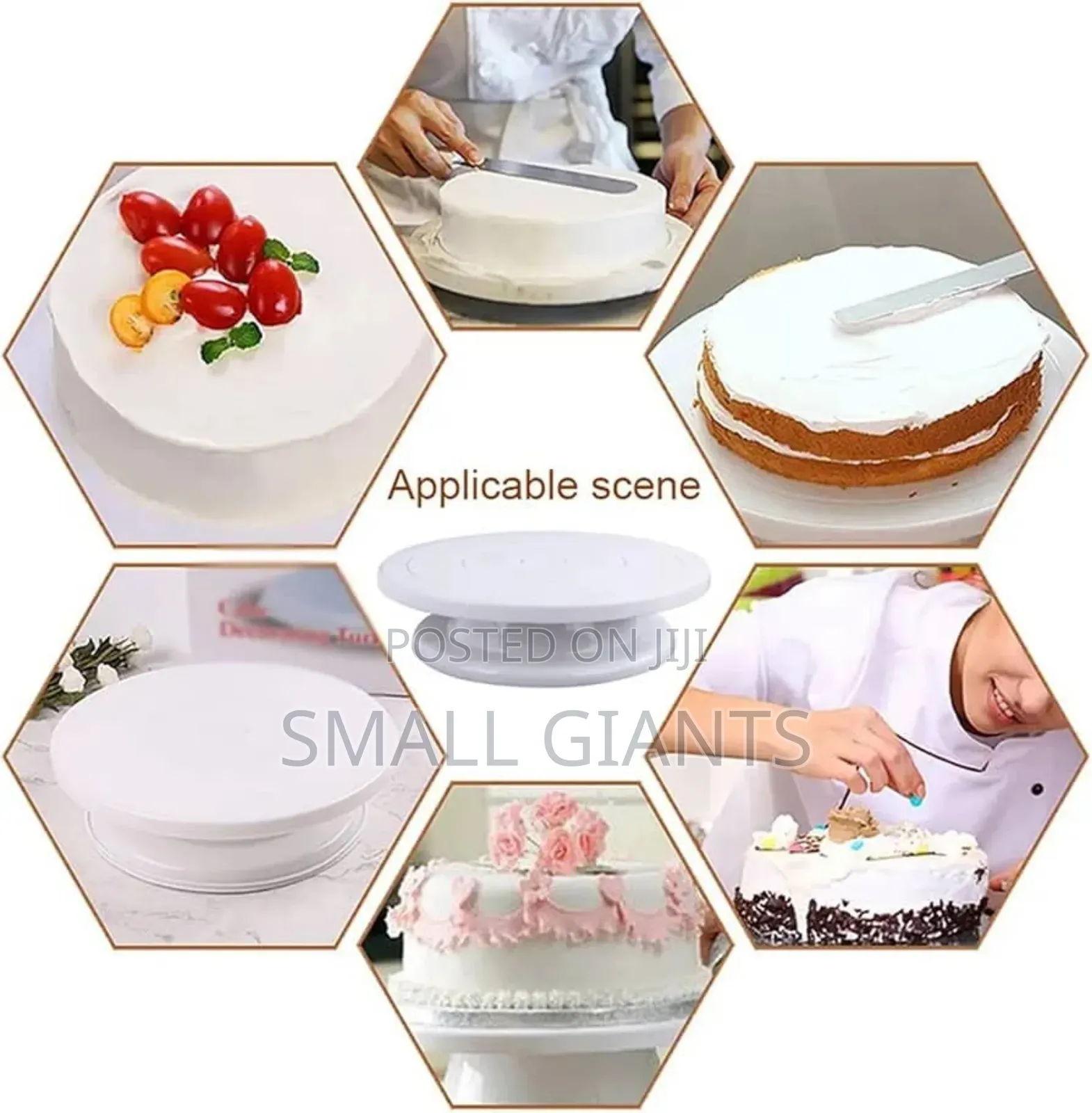 28cm Plastic Cake Stand Turntable