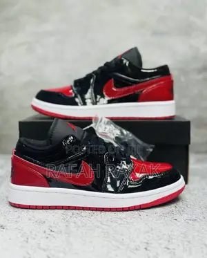 Original Nike Air Jordan 1 Low Cut “Bred Patent” Sneakers