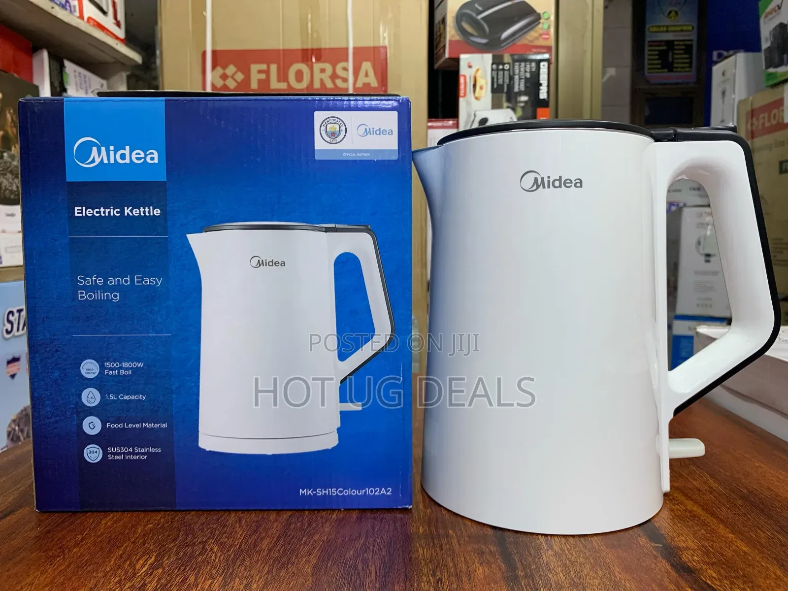 Midea 1.5l Electric Kettle Mk- White