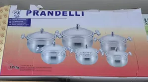 Prandelli 12-Piece Stainless Steel Cookware Set