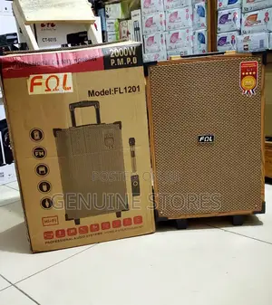 12 Inches Fol Rechargeable Speaker With a Free Microphone.