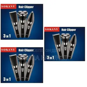 Sokany Men's 3 in 1 Professional Hair Clipper Shaver