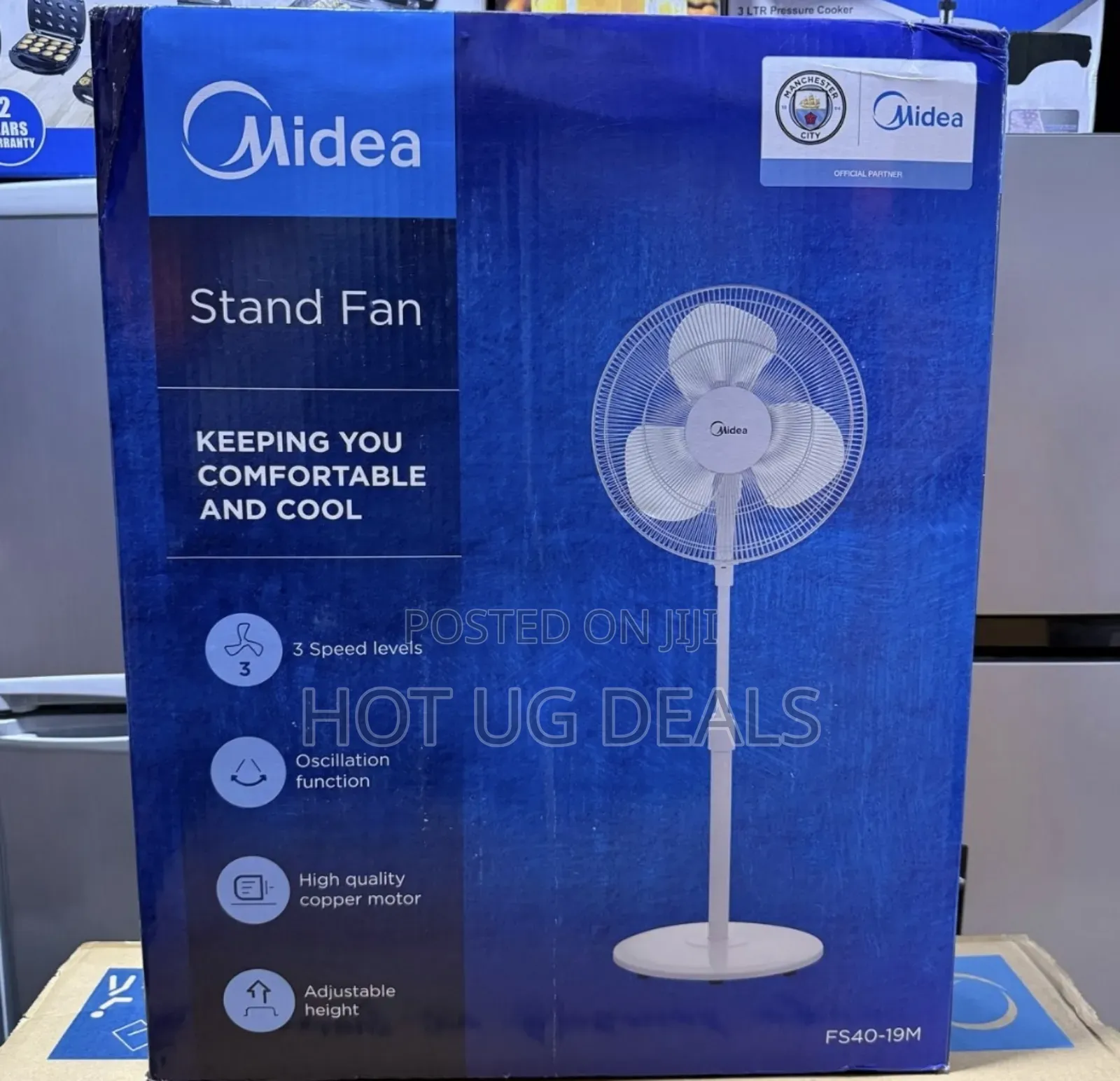 Midea Electric Stand Fan - White