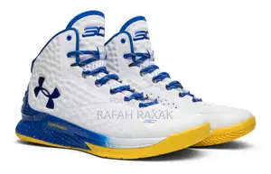 White/Blue/ Under Armour Curry 1 Dub Nation Basketball Shoes