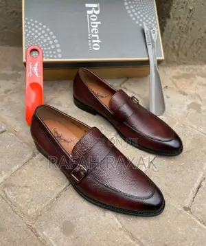 Original Brown Maroon Ambrogio Formal/Gentle Leather Loafers