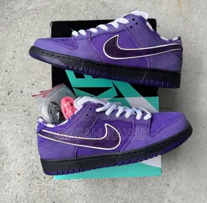 Purple Unisex Nike Sb Dunk Low Pro Sneakers