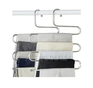1pc Of Trouser Steel Hanger/Pants Hanger - Silver
