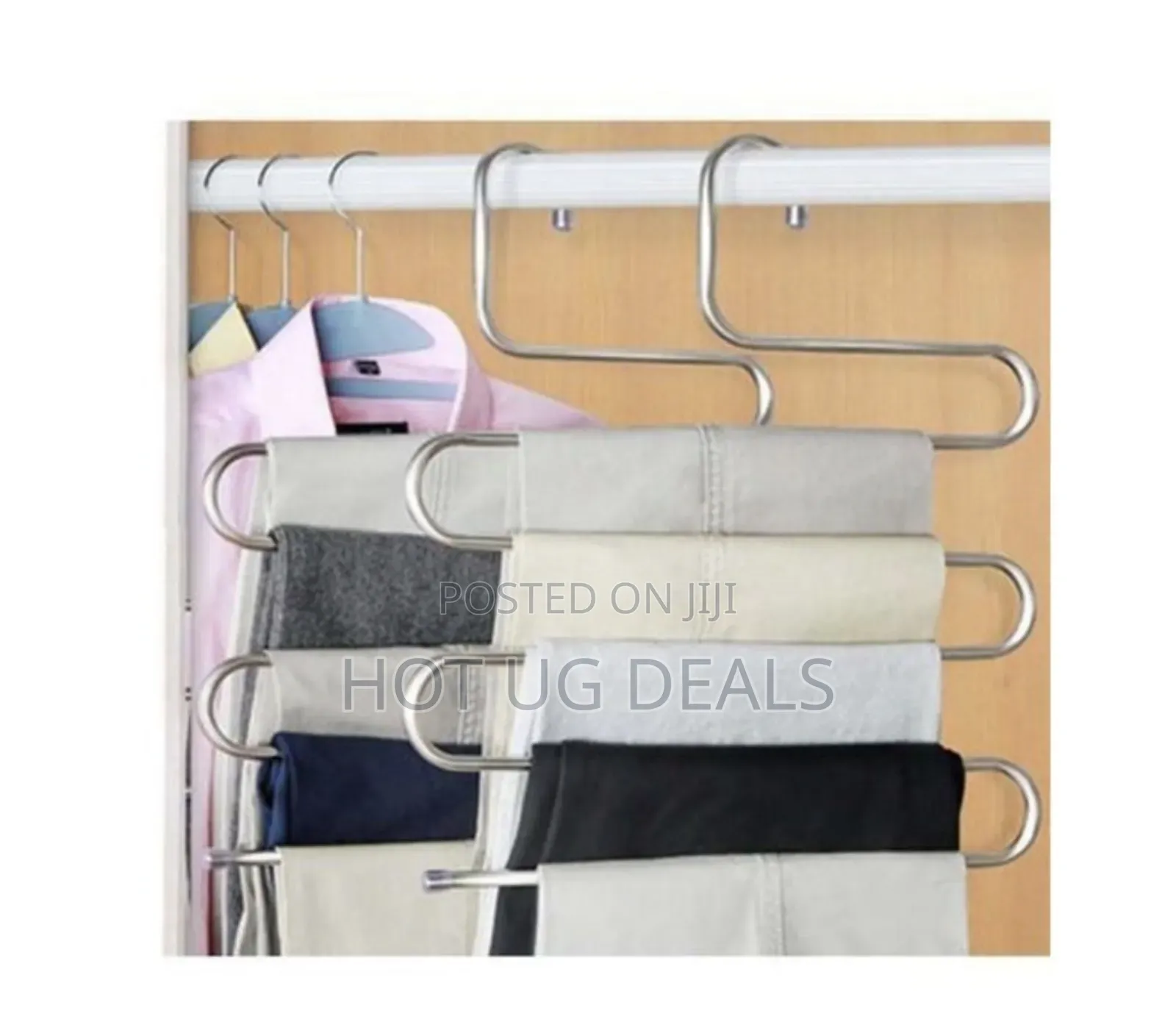 1pc Of Trouser Steel Hanger/Pants Hanger - Silver