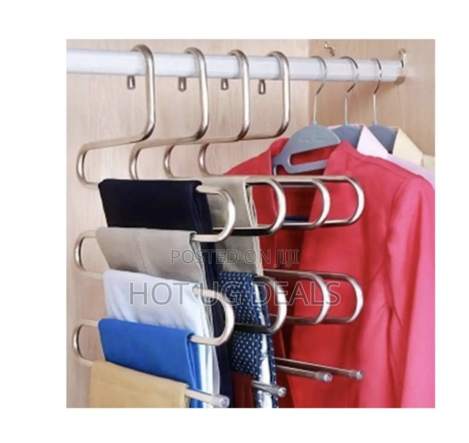1pc Of Trouser Steel Hanger/Pants Hanger - Silver