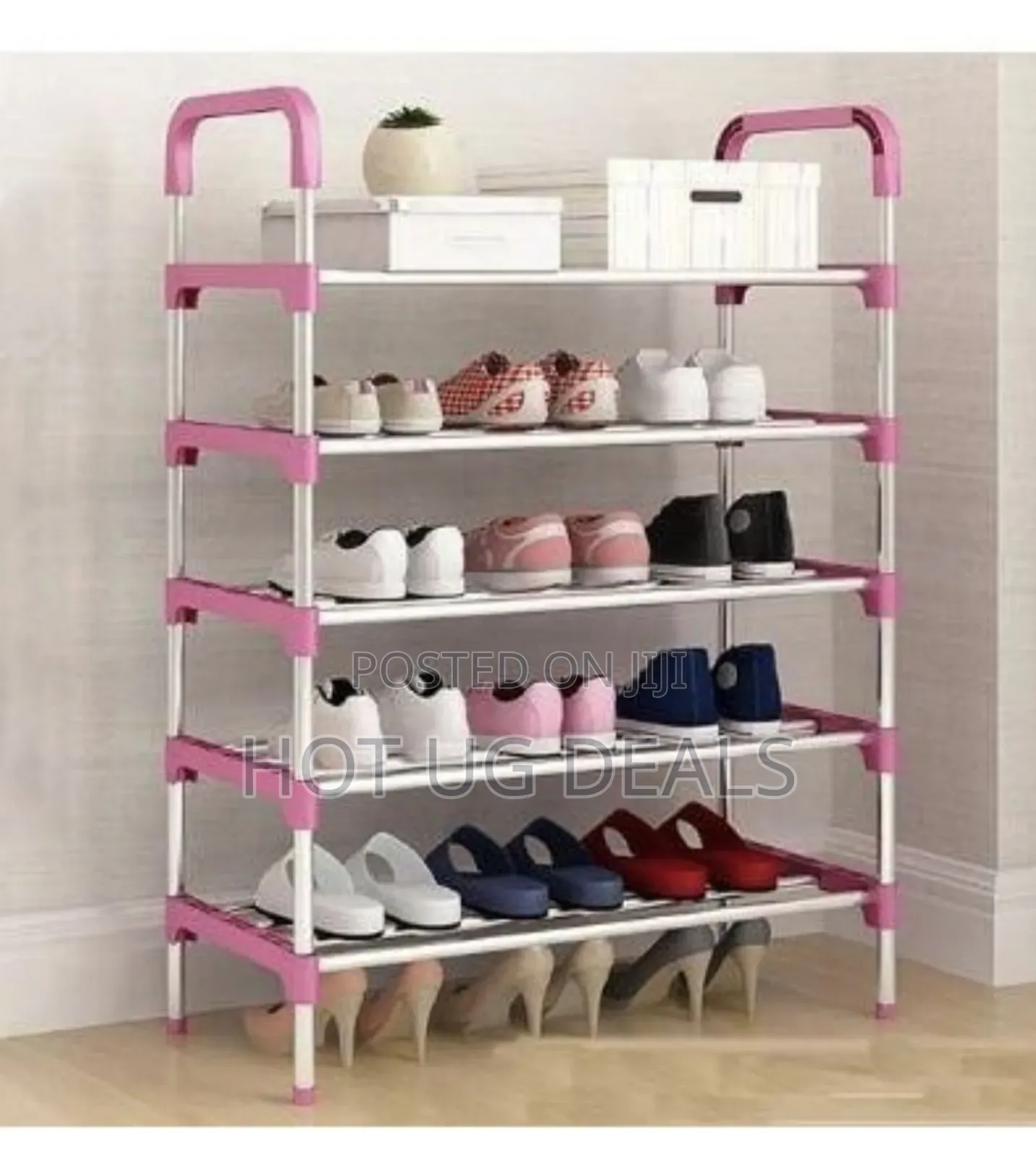5 Layer Stainless Steel Shoe Rack Stand Storage Organizer