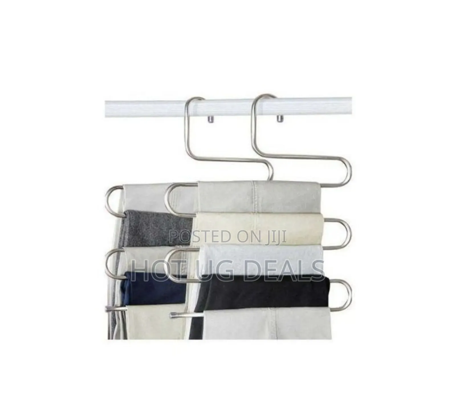 Pair Of Trouser Steel Hanger/Pants Hanger - Silver