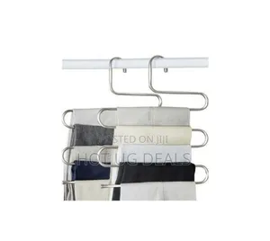 Pair Of Trouser Steel Hanger/Pants Hanger - Silver