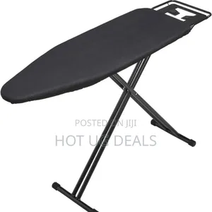 Large Foldable Ironing Board With Aluminum Stands-grey.