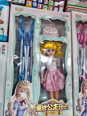 Princess Doll With Long Blonde Hair Toy Set