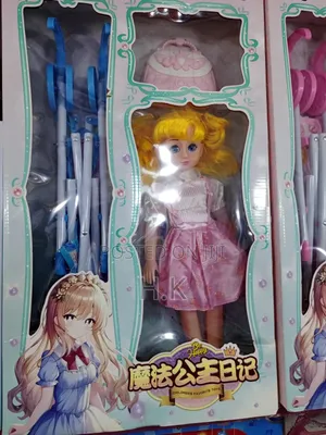 Princess Doll With Long Blonde Hair Toy Set