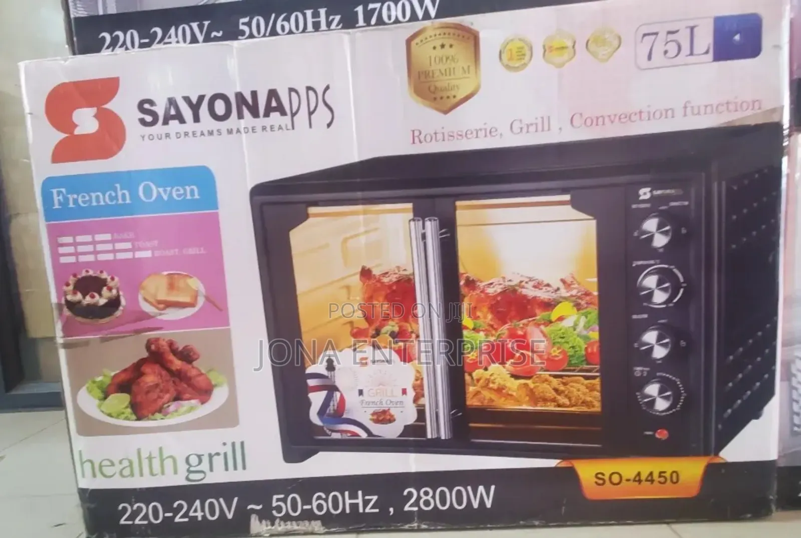 Sayonapps 75litrs Oven