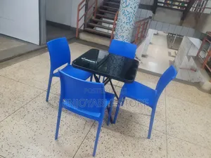 Dining Table and 4 Portable Chairs Set