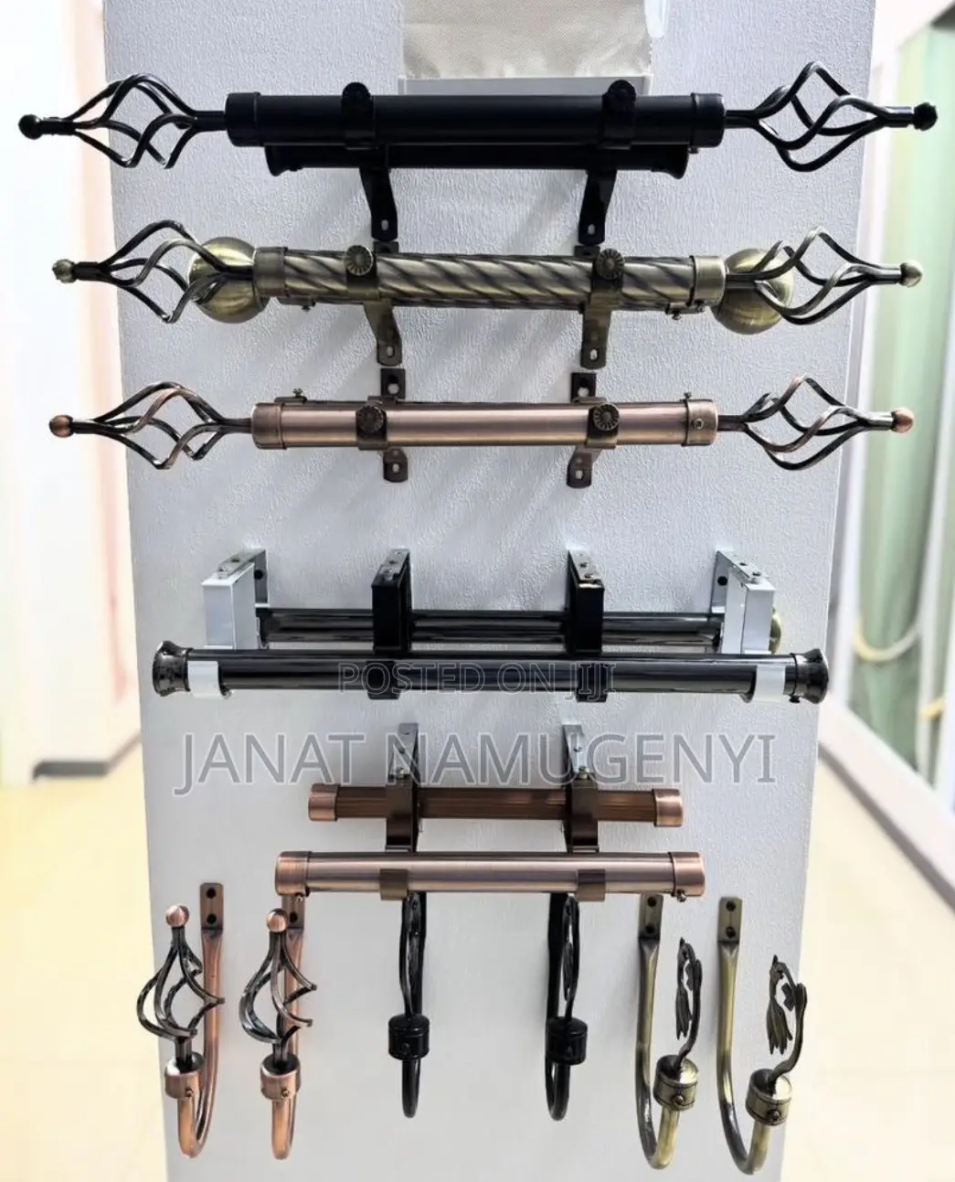 Full Metallic 6metres Curtain Rods