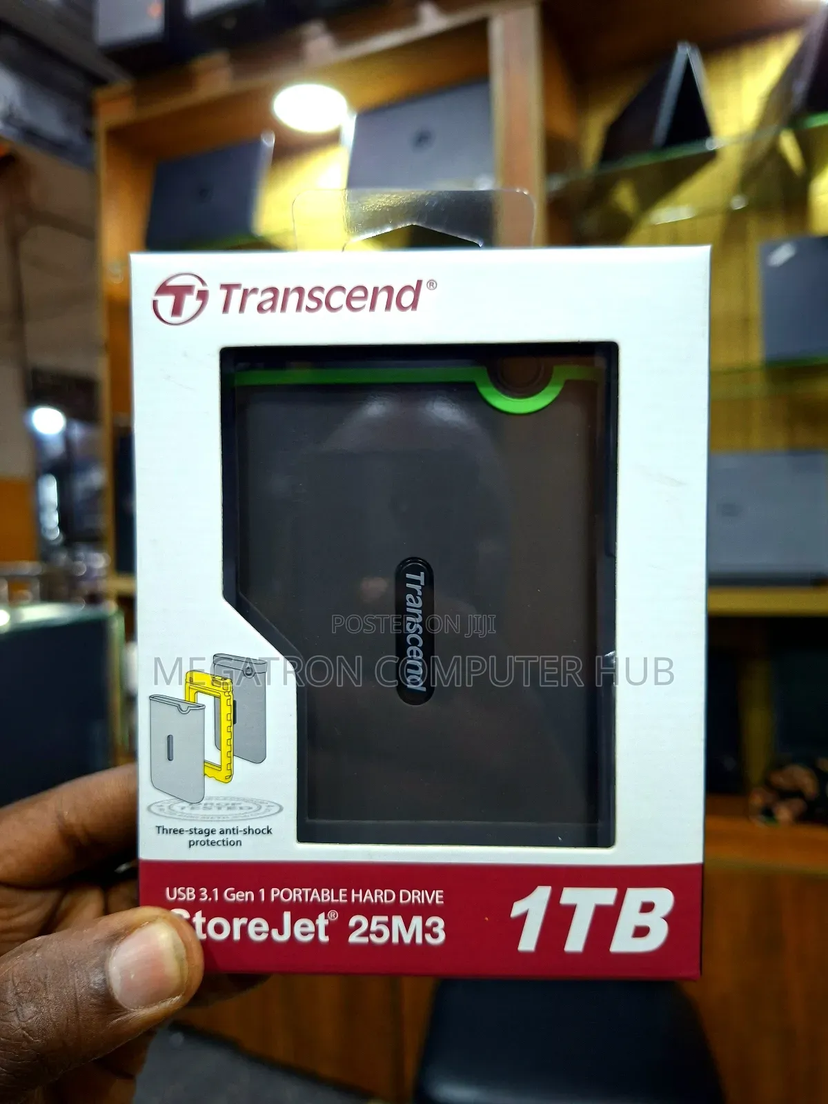 1tb Transcend External Storage Storejet 25m3
