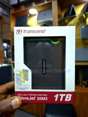 1tb Transcend External Storage Storejet 25m3
