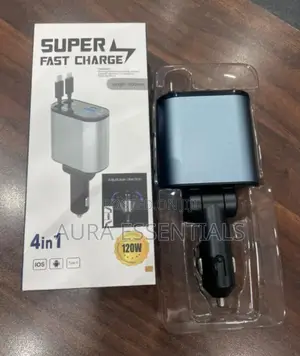 Generic 100w 4 in 1 Retractable Car Charger