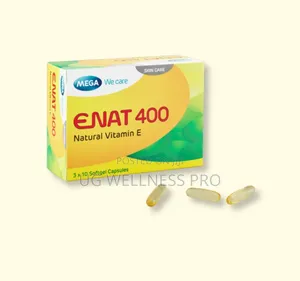 Enat 400 Vitamin E, Natural Vitamin E Capsules – 30 Capsules