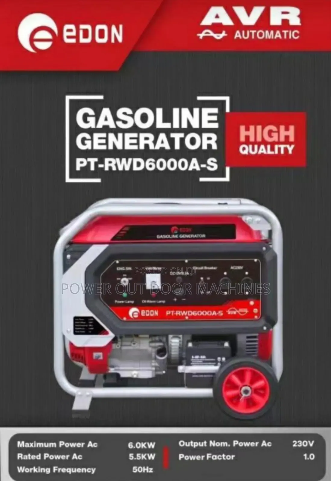 RWD Edon 7kva Petrol Generator