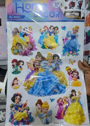 Princess Kids Home Decoration Stickers