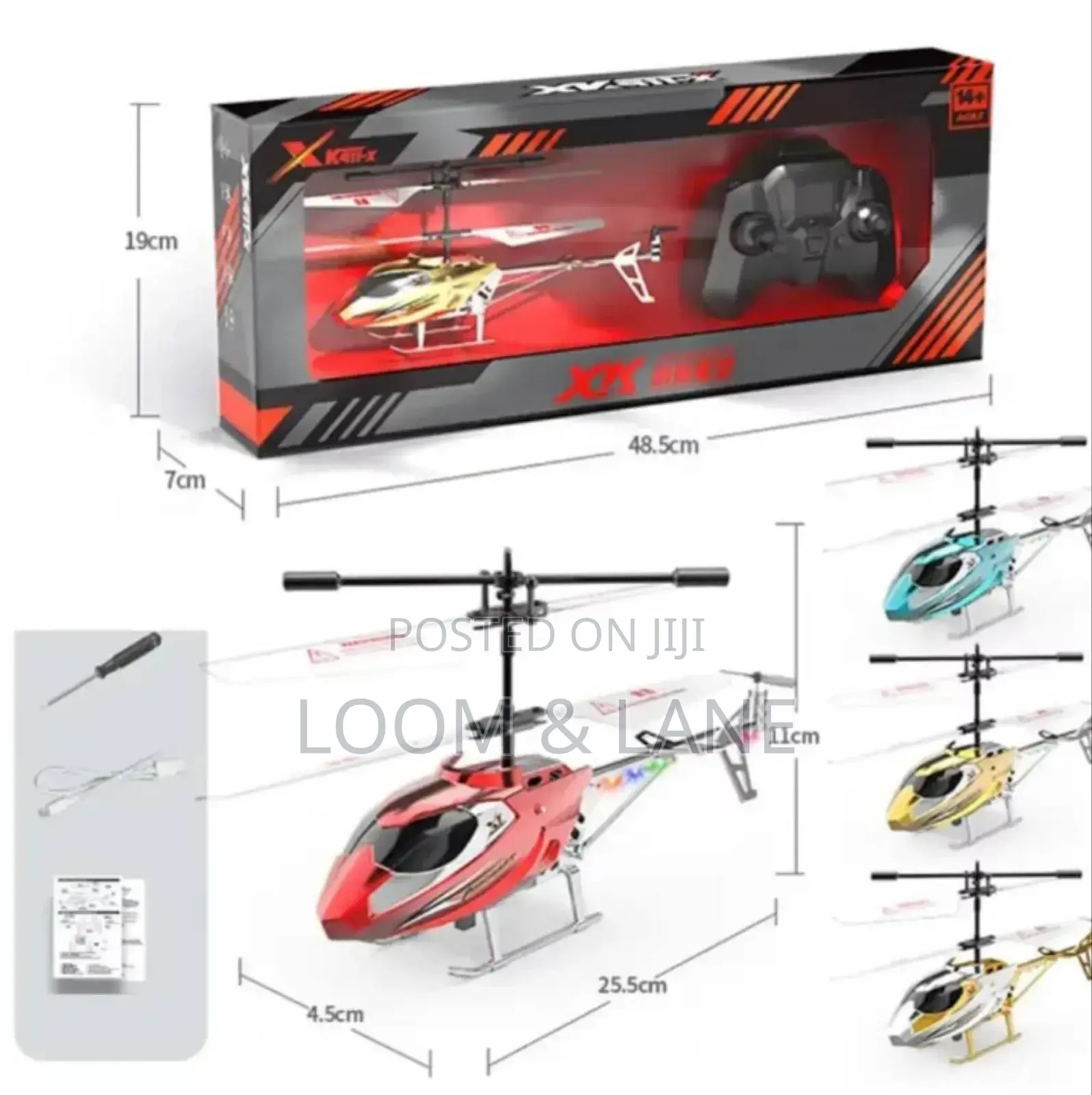 High-Speed 2-Channel Remote Control Helicopter for Kids