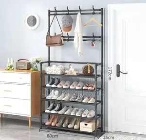 Carbon Steel 5 Tiers Hat Coat Stand