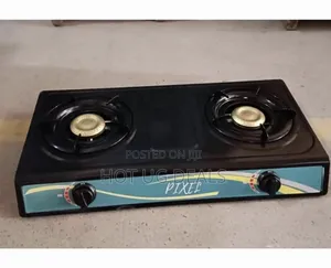Pixel 2 Burner Gas Stove Burner- 1 Year Warranty - Black