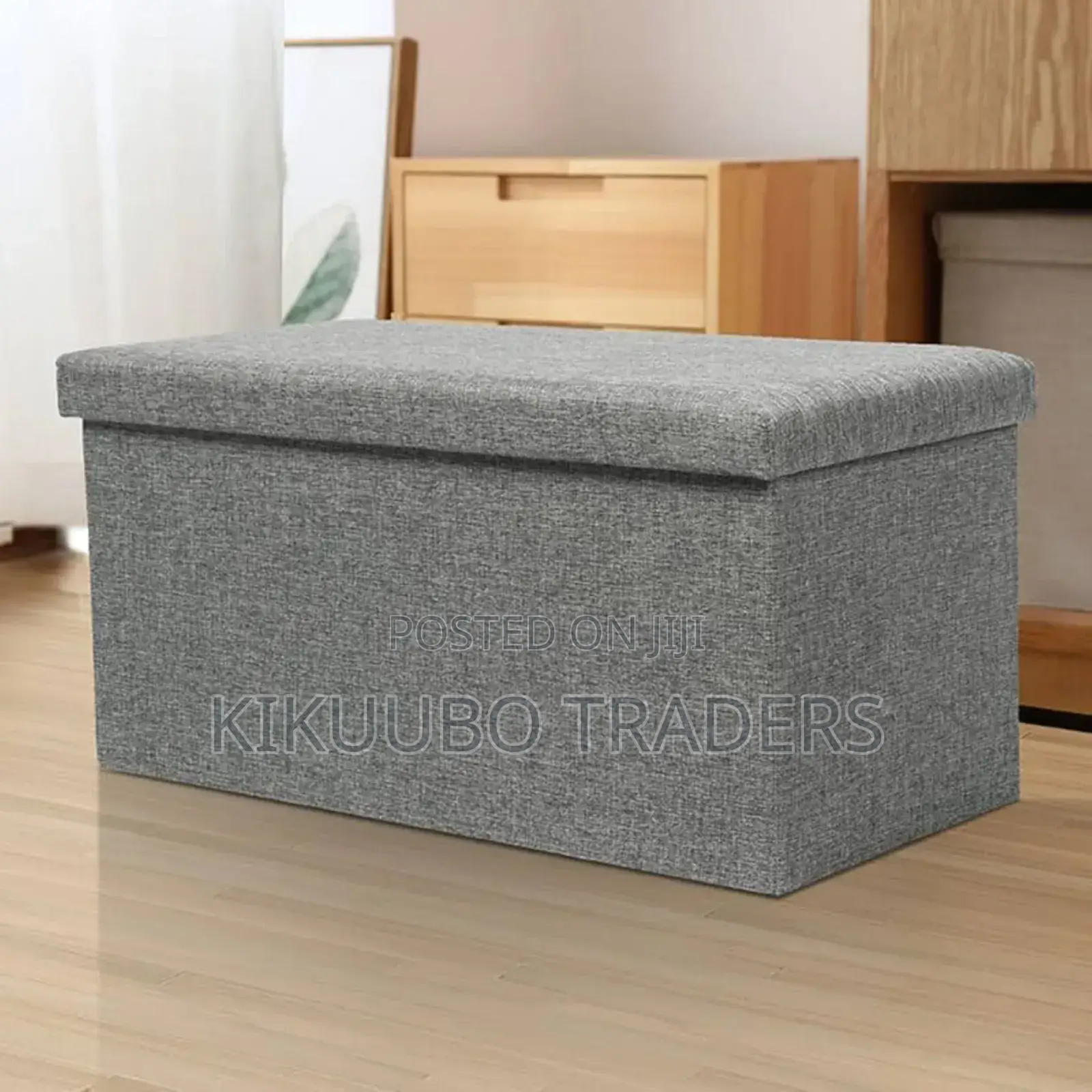 2 Seater Foldable Fabric Bench Stool Storage Box