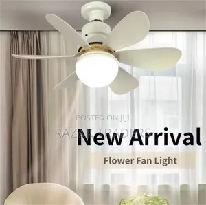 40w 52cm Ceiling Fan With Led Light Remote Control White