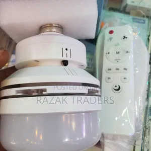 40w 52cm Ceiling Fan With Led Light Remote Control White