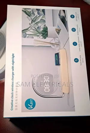 Creative Clock Wireless Charger With Night Light