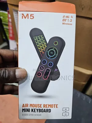 Air Mouse and Keyboard Remote- TVS- Tv Stick - Tv Box- Black