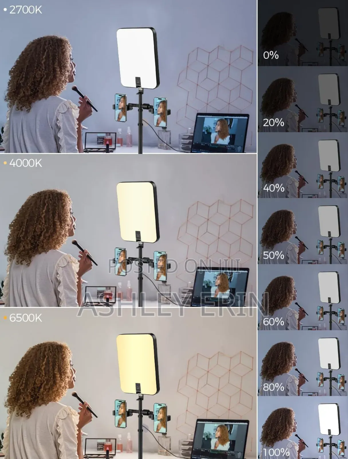 Portable Rechargeable Led Video Light With Stand