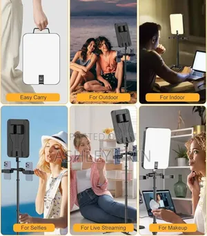 Portable Rechargeable Led Video Light With Stand
