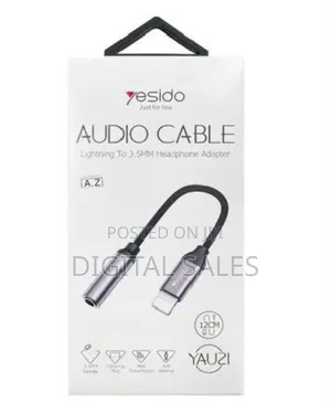 Yesido Audio Cable Lightning Usb-C to 3.5mm Headphoneadapter