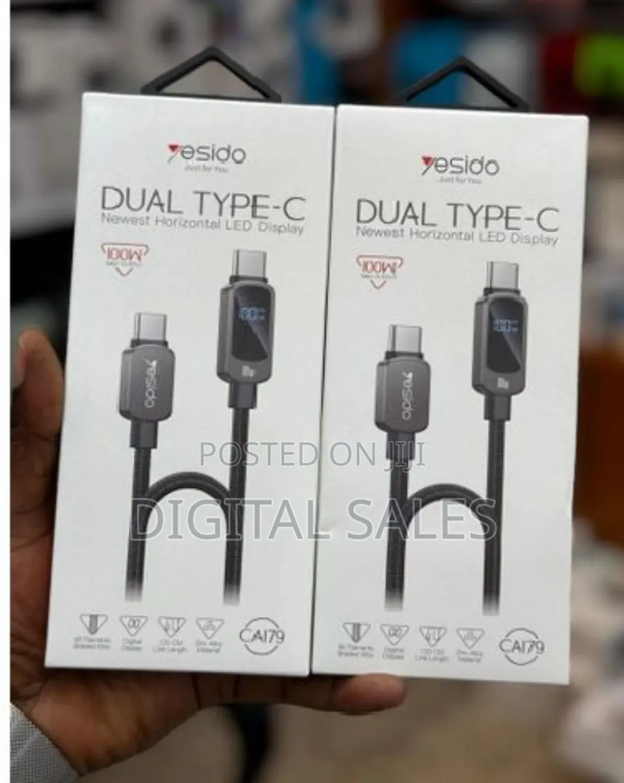 Yesido Type-C to C 100w (1.2m)