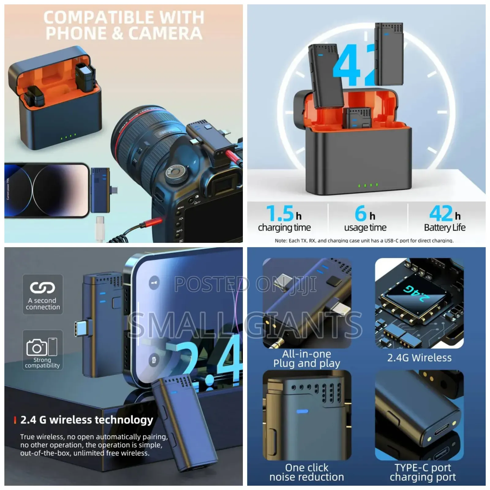 2.4g Wireless Microphone for Mobile and Camera