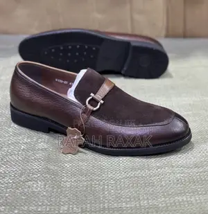 Brown Franco Banetti Leather/Suede Patent Gentle Loafers